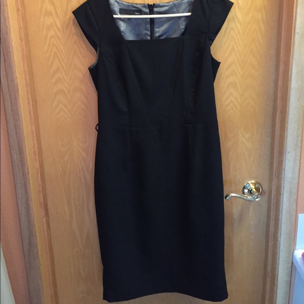 Black sheath dress